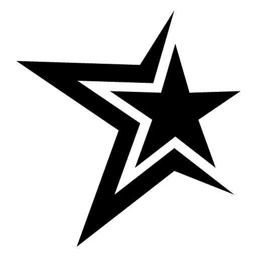 Black Half Star logo